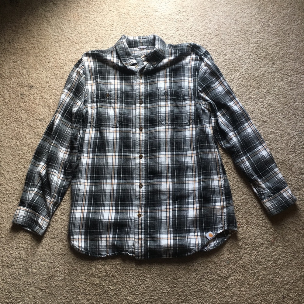 men’s large carhartt flannel.